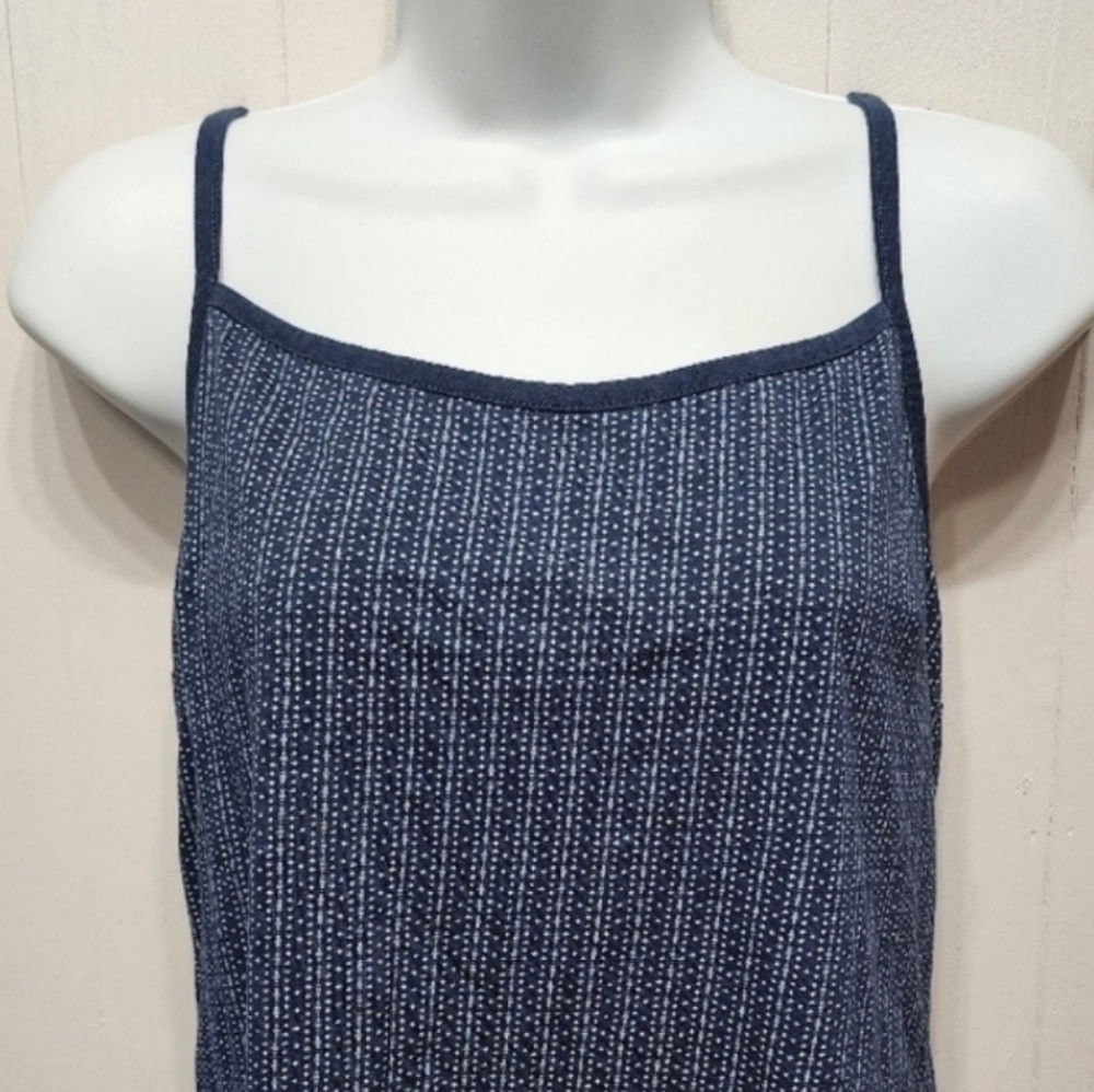 NWOT Levi's Tank Top Large Navy White Racerback Casual Lightweight Summer B695